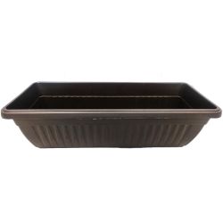 Сандъче на ребра, кафяв, без подложка, 48 см (1 бр.)