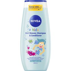Nivea Kids 2в1 душ гел и шампоан, момчета (250 мл)