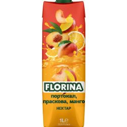 Florina сок праскова, манго и портокал (1 л)