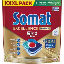 Somat Excellence Premium 5in1 капсули за съдомиялна (80 бр.)