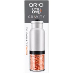 Brio Easy & Cosy електрическа гравитационна мелница за сол и пипер бяла (1 бр.)