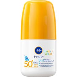 Nivea Sun Babies & Kids Sensitive детски слънцезащитен рол-он SPF 50+ (50 мл)