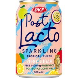 OKF Post Lacto газирана напитка тропически пунш без захар (350 мл)
